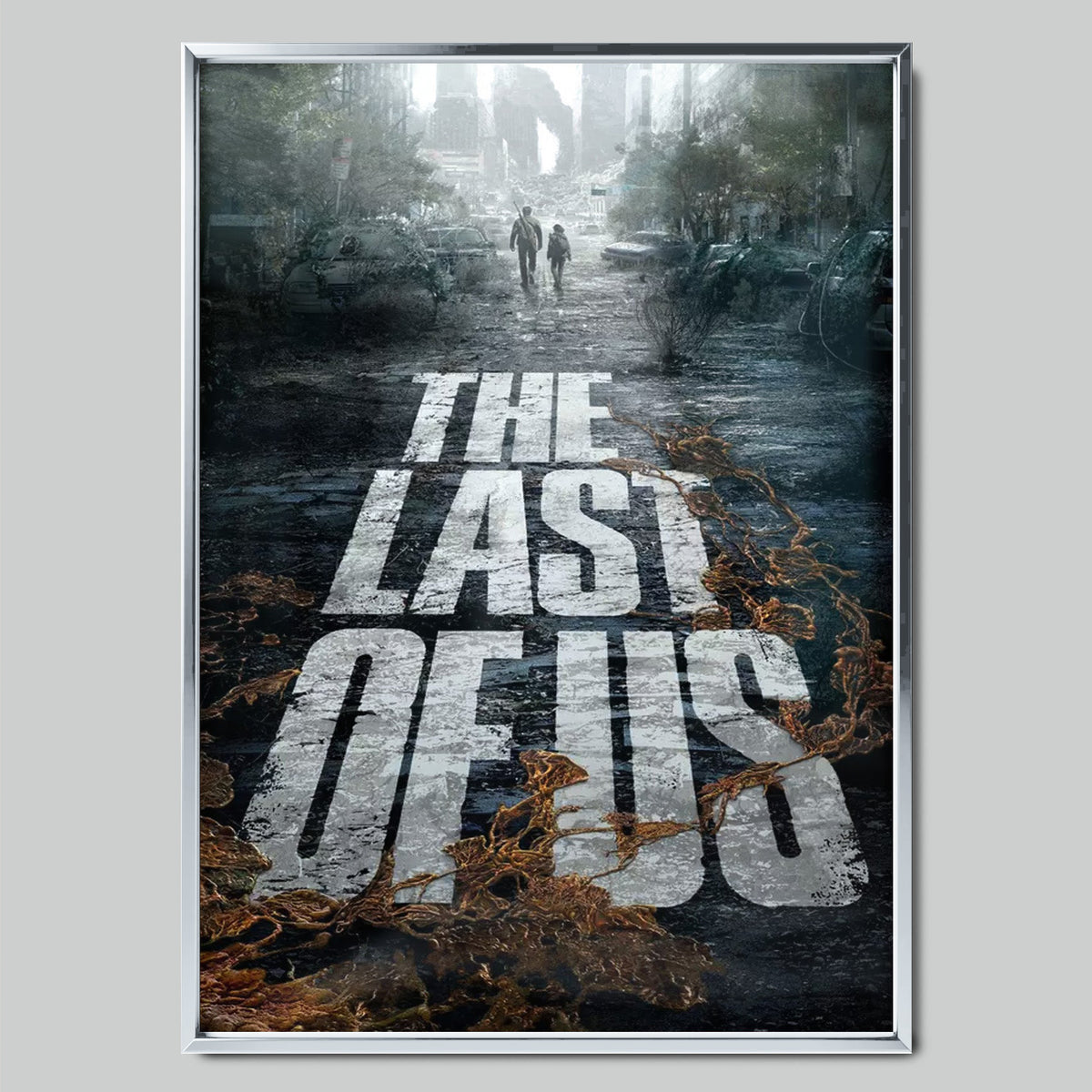 The Last of Us геймърски постер със сребриста рамка
