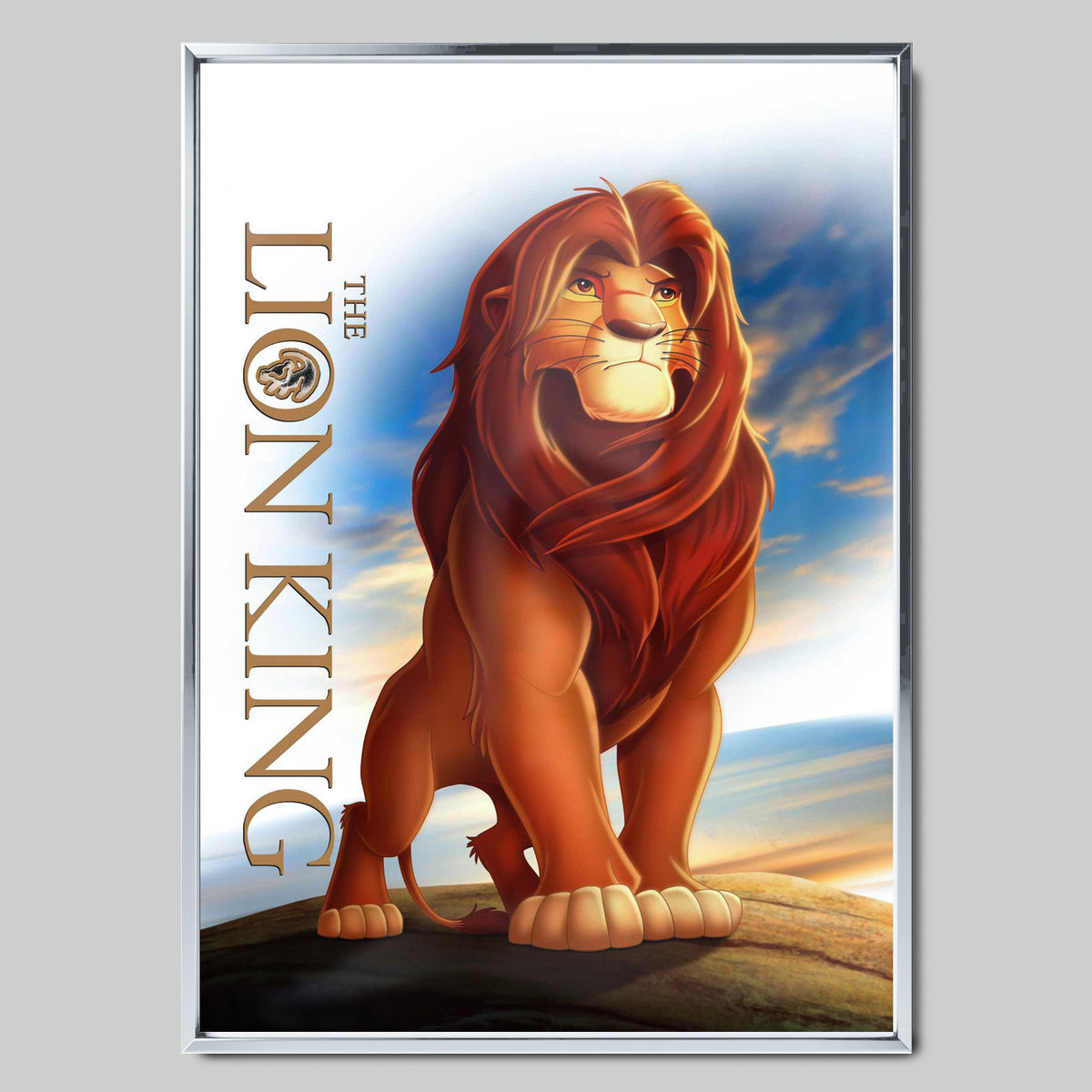 The Lion King филмов постер със сребриста рамка