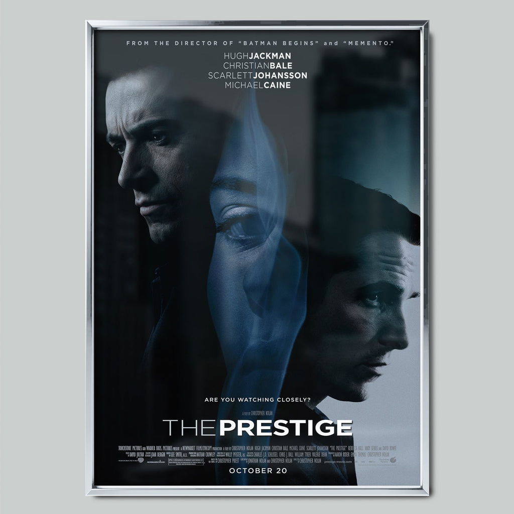 The Prestige филмов постер със сребриста рамка