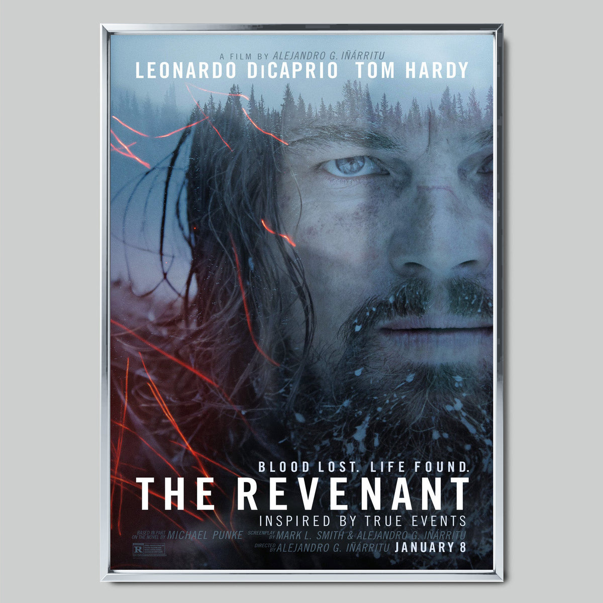 The Revenant филмов постер със сребриста рамка
