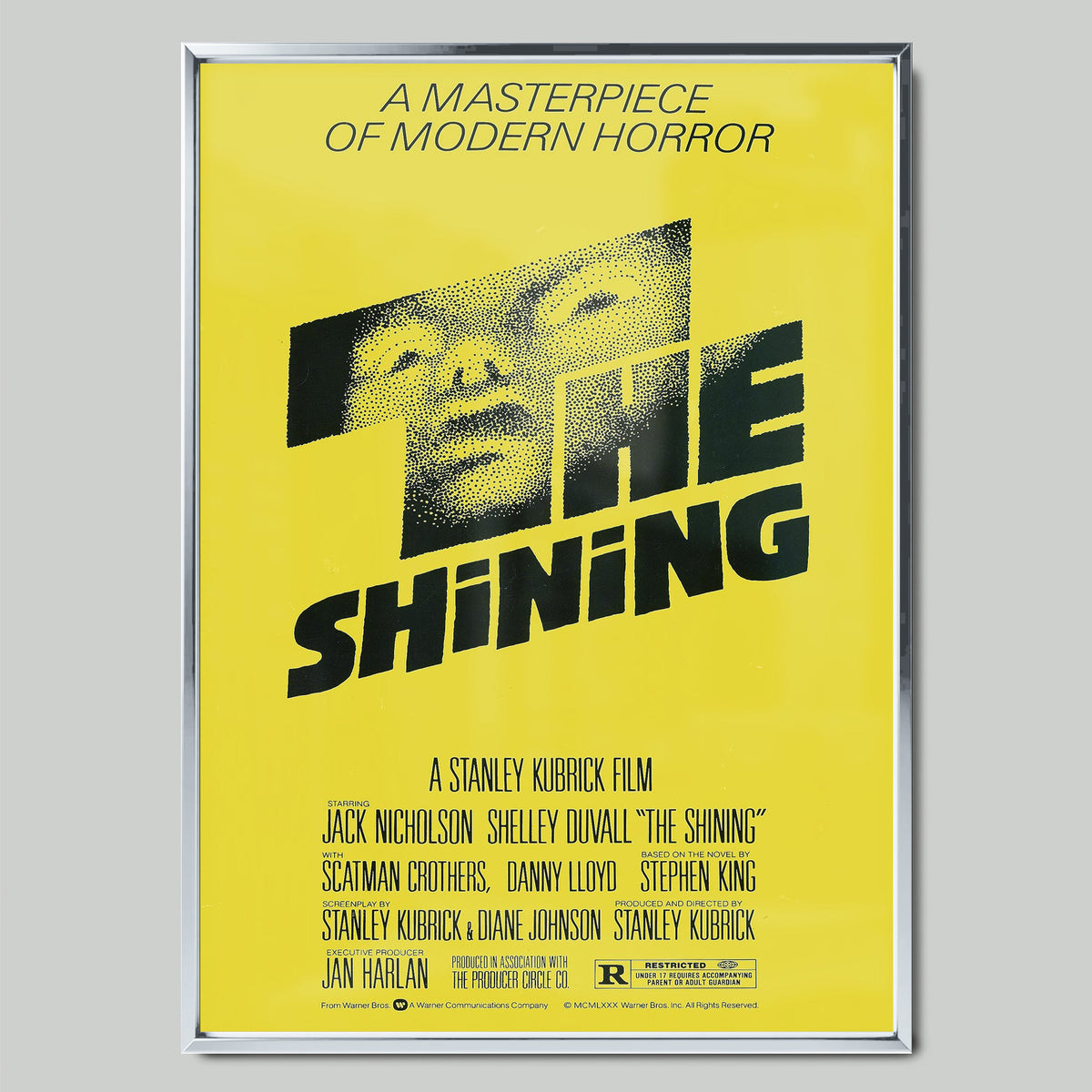 The Shining филмов постер със сребриста рамка