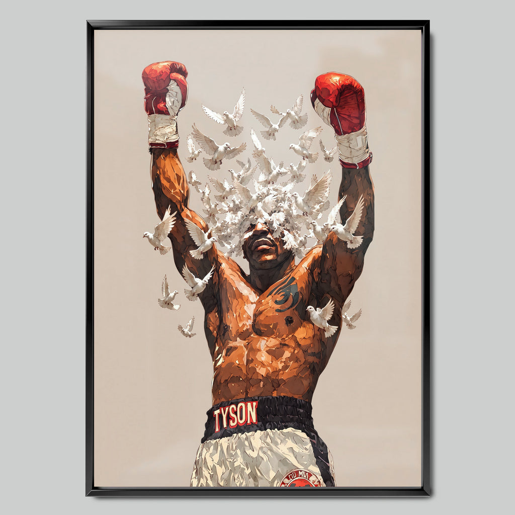 Tyson Doves арт постер с черна рамка