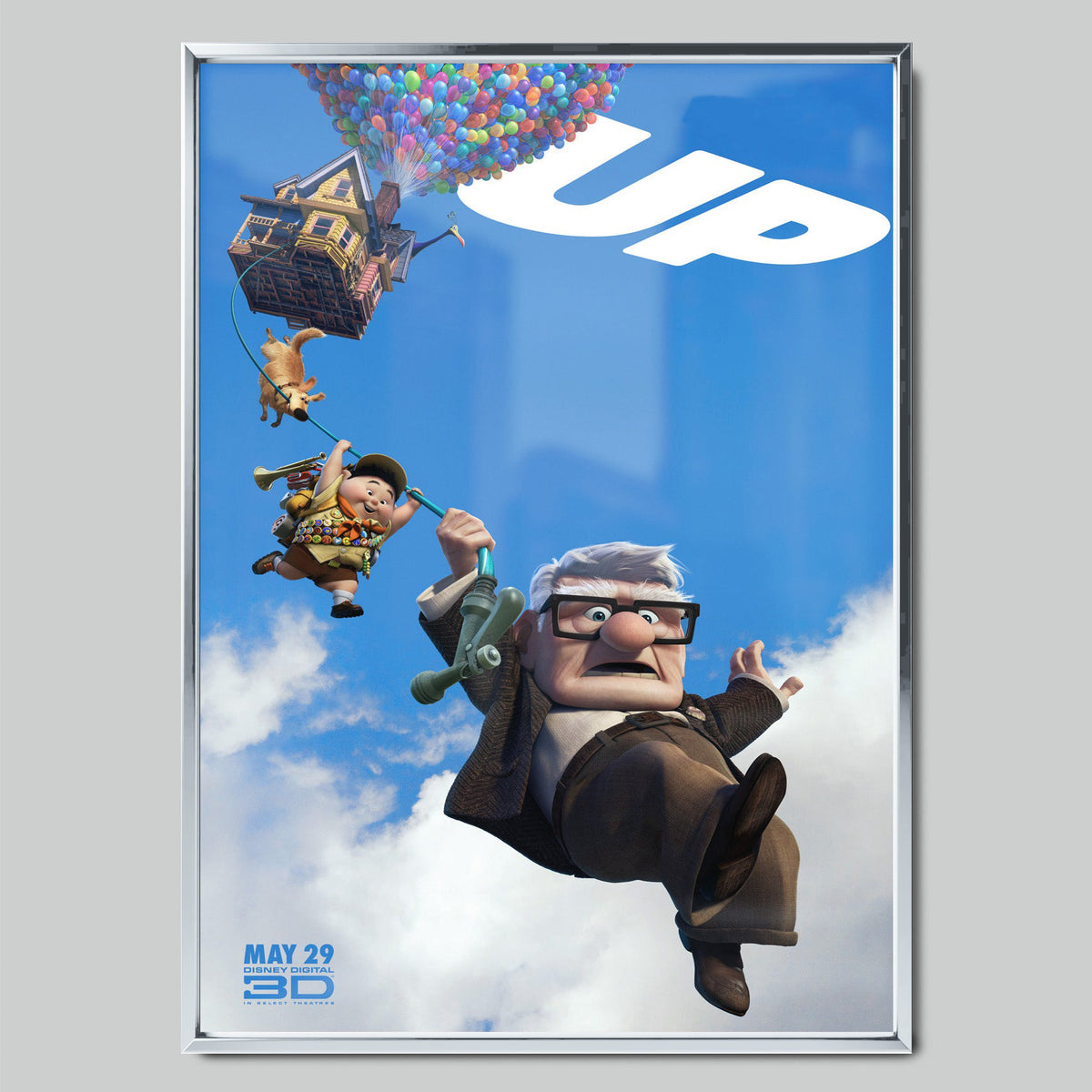 Up филмов постер със сребриста рамка