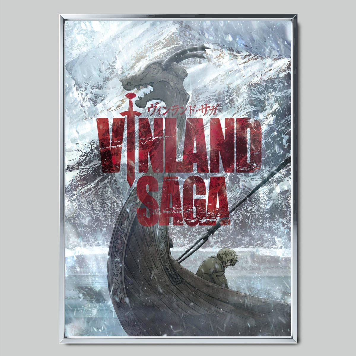 Vinland Saga аниме постер със сребриста рамка