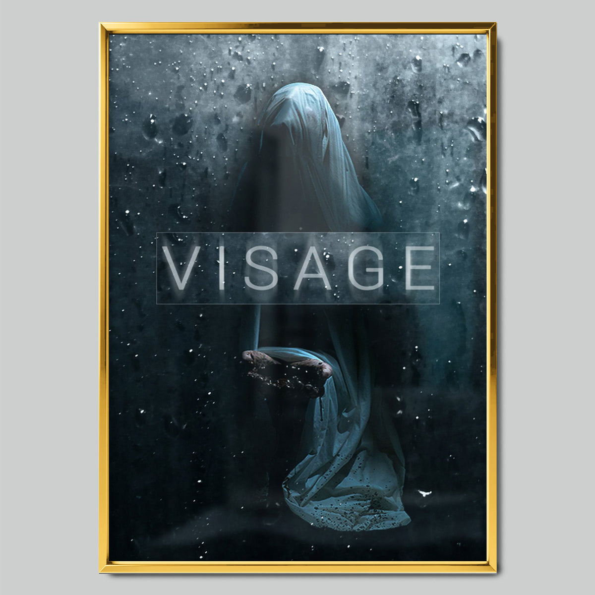 Visage геймърски постер със златиста рамка