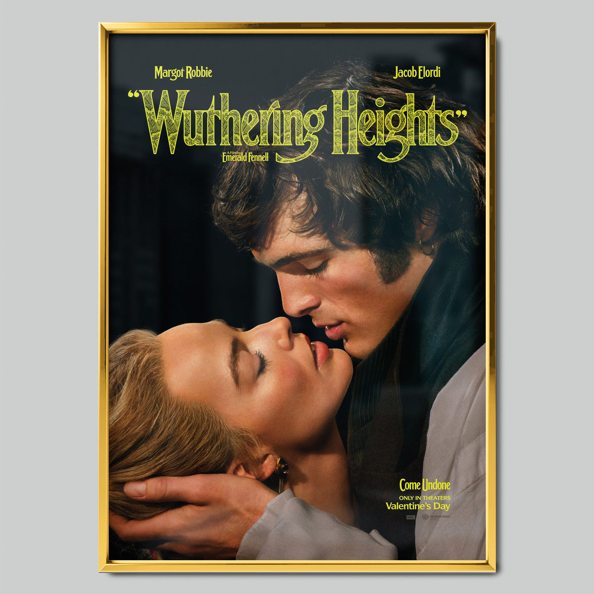Wuthering Heights филмов постер със златиста рамка